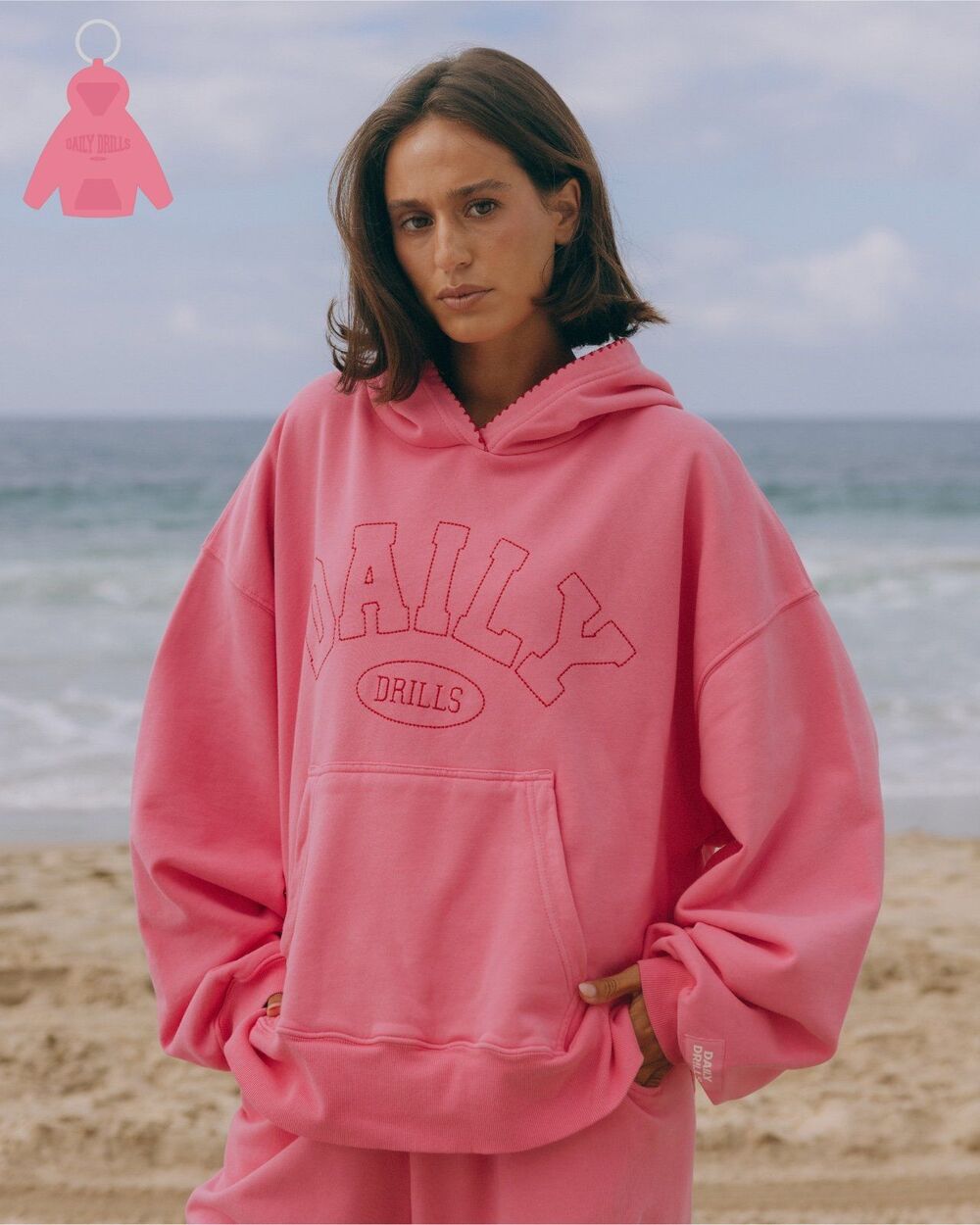 Daily Drills Oversized Daily Hoodie - Cheeks XS / S NWT sold out